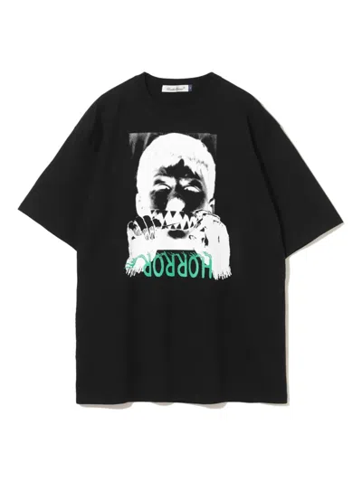 Undercover Uc2e3803 Horror Short Sleeve T-shirt In Black