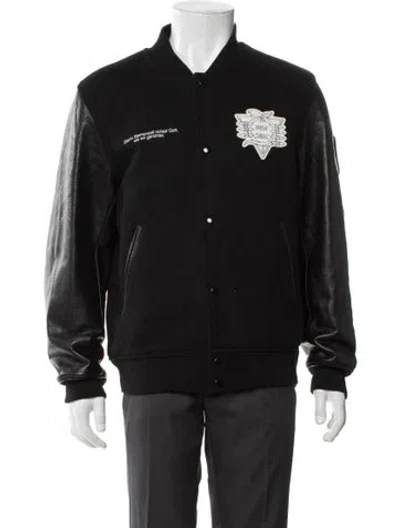 Pre-owned Undercover Graphic Print Varsity Jacket In Black