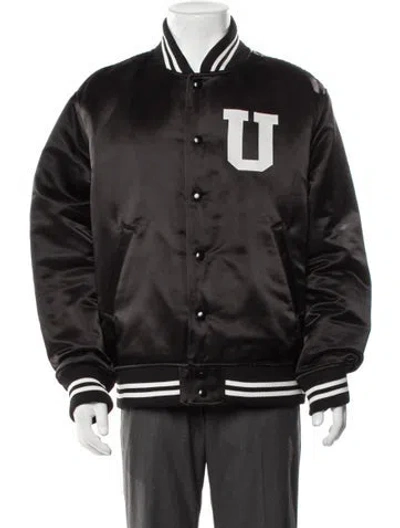 Pre-owned Undercover Graphic Print Varsity Jacket In Black