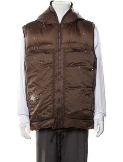 Pre-owned Undercover Graphic Print Vest W/ Tags In Brown