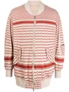 Undercover Graphic-print Zip-up Sweatshirt In Neutrals
