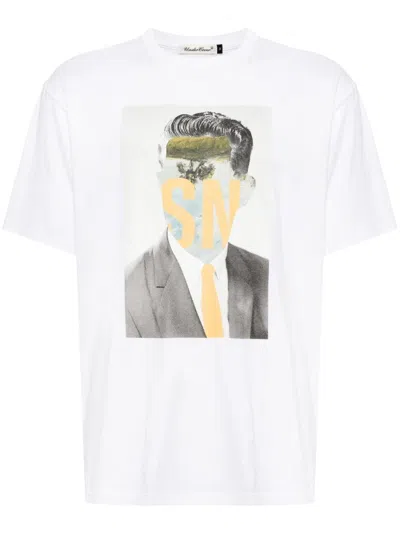 Undercover T-shirt Mit Grafischem Print In Weiss