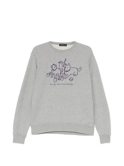 Undercover Graphic-print Cotton Sweatshirt In Grey