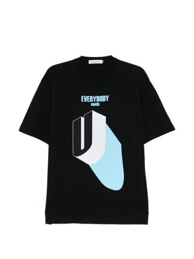 Undercover Graphic-print Crew Neck T-shirt In Black
