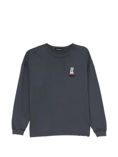 Undercover Graphic-print Long-sleeved Sweater In Grey
