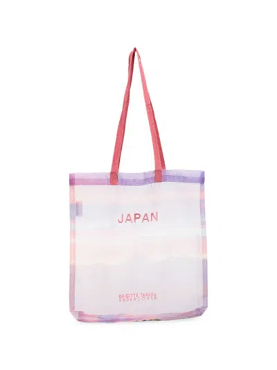 Undercover Graphic-print Sheer Tote Bag In Blue