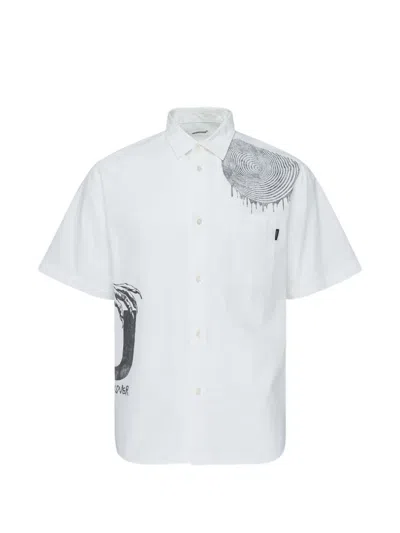 Undercover Graphic-print Short-sleeve Shirt In White