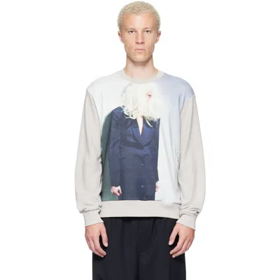 Undercover Gray Cindy Sherman Sweatshirt In White