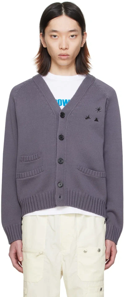 Undercover Gray Embroidered Cardigan
