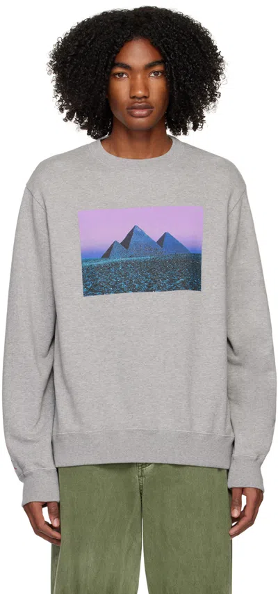 Undercover Gray Graphic Sweatshirt In Top Gray
