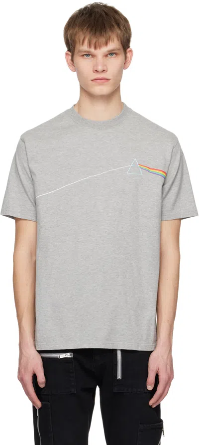 Undercover Gray Print T-shirt In Top Gray