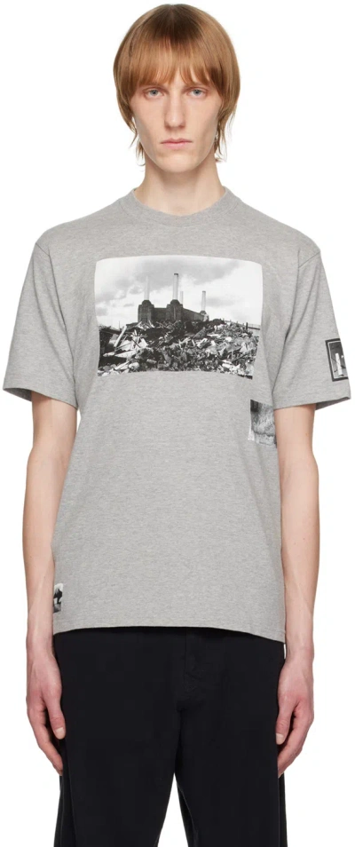 Undercover Gray Printed T-shirt In Top Gray