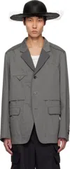 Undercover Gray Up1e4103 Blazer In Gray