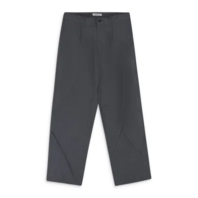 Undercover Grey Pleat Detail Pants In Gray