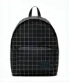 Undercover Grid-pattern Nylon Backpack With Padded Straps In Black