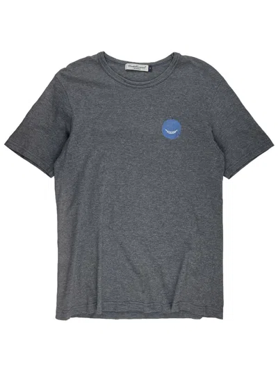 Pre-owned Undercover Grinning Apple Print Tshirt In Gray