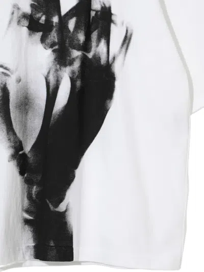 Undercover T-shirt Mit Hand-print In White
