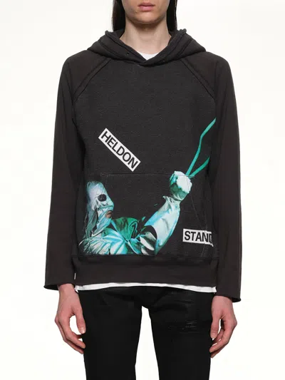 Undercover Heldon Stand By Graphic-print Hoodie In Black