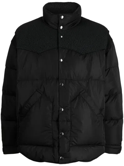 Undercover High-neck Puffer Jacket In Black