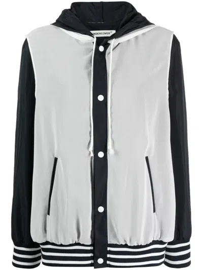 Undercover Hooded Bomber Jacket In Black