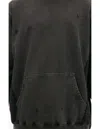 Undercover Hoodie With Scuffed Effect In Grey