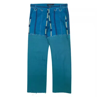 Pre-owned Undercover Hybrid Pants With Cargo Back Pockets 2003 S/s In Blue