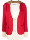 Undercover Hybrid Single-breasted Blazer In 红色