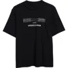 Undercover Graphic Print Black Crew Neck T-shirt In Black