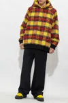 Undercover Plaid-check Print Hoodie In Multicolour