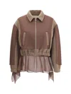 Undercover Colorblock Blouson Jacket In Neutral