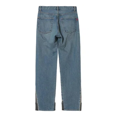 Undercover Jeans With Sweats Cut And Sew In Blue