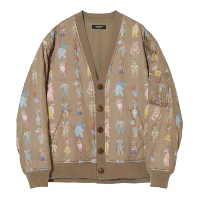 Undercover Josep Baque Padded Cardigan In Brown