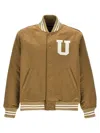 Undercover "sun Brain" Bomber Jacket In Brown