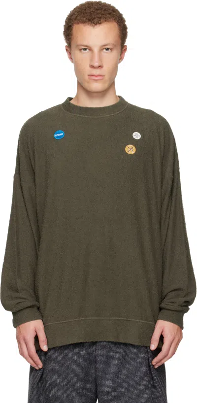 Undercover Khaki Up2e4801 Sweater In Green