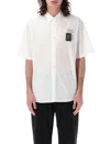 Undercover Logo-patch Cotton Shirt In White