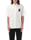 Undercover Logo-patch Cotton Shirt In White