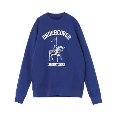 Pre-owned Undercover Laboratories Crerwneck 'blue' | Men's Size 5