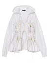 Undercover Lace-up Zip-fastening Hoodie