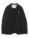 Undercover Lamb-embroidered Button Jacket In Black