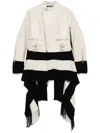 Undercover Layered Biker Jacket In Neutrals