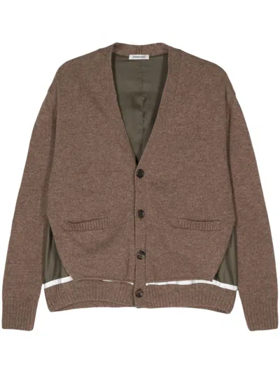 Undercover Layered Cardigan In Brown