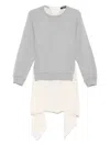 Undercover Kleid Im Layering-look In Gray