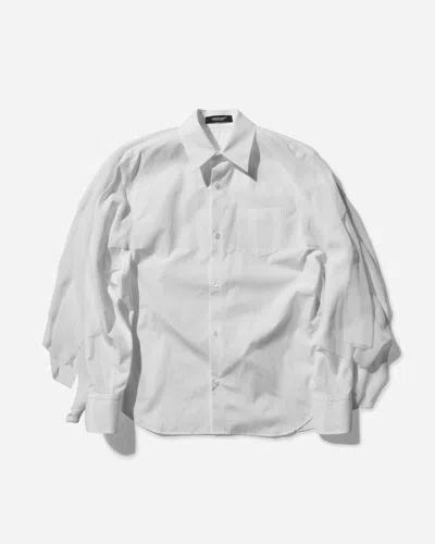 Undercover Layered Georgette Longsleeve Shirt In White