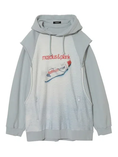 Undercover Layered Hoodie In Gray