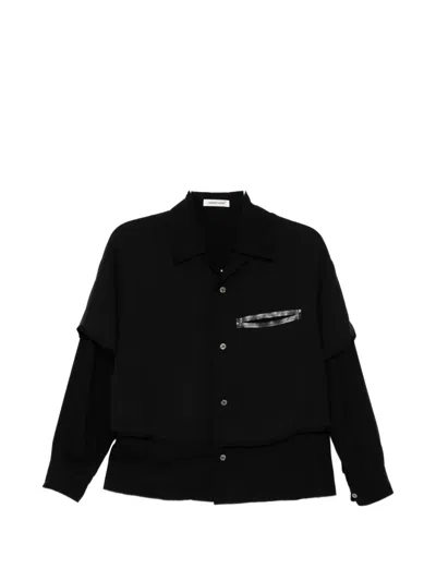 Undercover Layered Shirt In Black