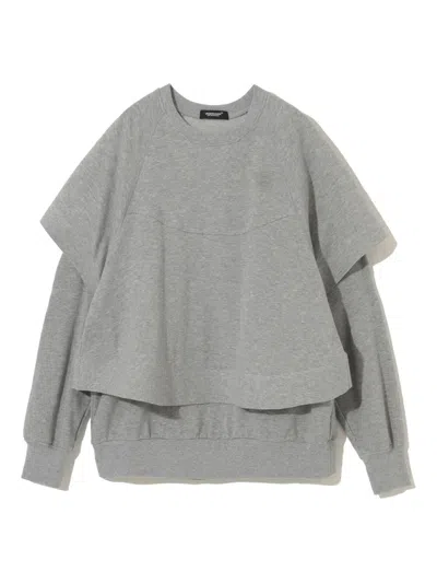 Undercover Layered Sweatshirt In Gray