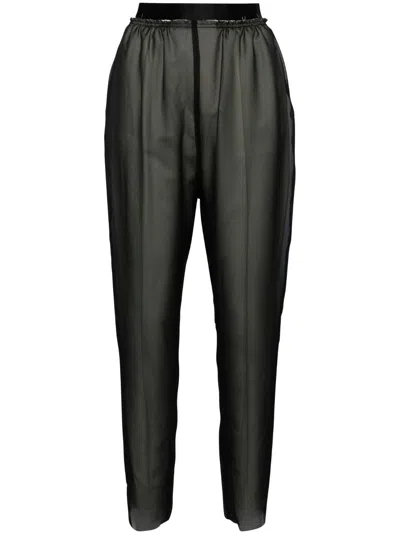 Undercover Layered Tapered Trousers In Black