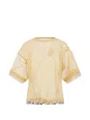 Undercover Layered-effect Semi-sheer T-shirt In Multi