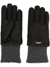 UNDERCOVER LEATHER AND WOOL GLOVES