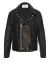 Undercover Leather Double Rider Jacket In Black